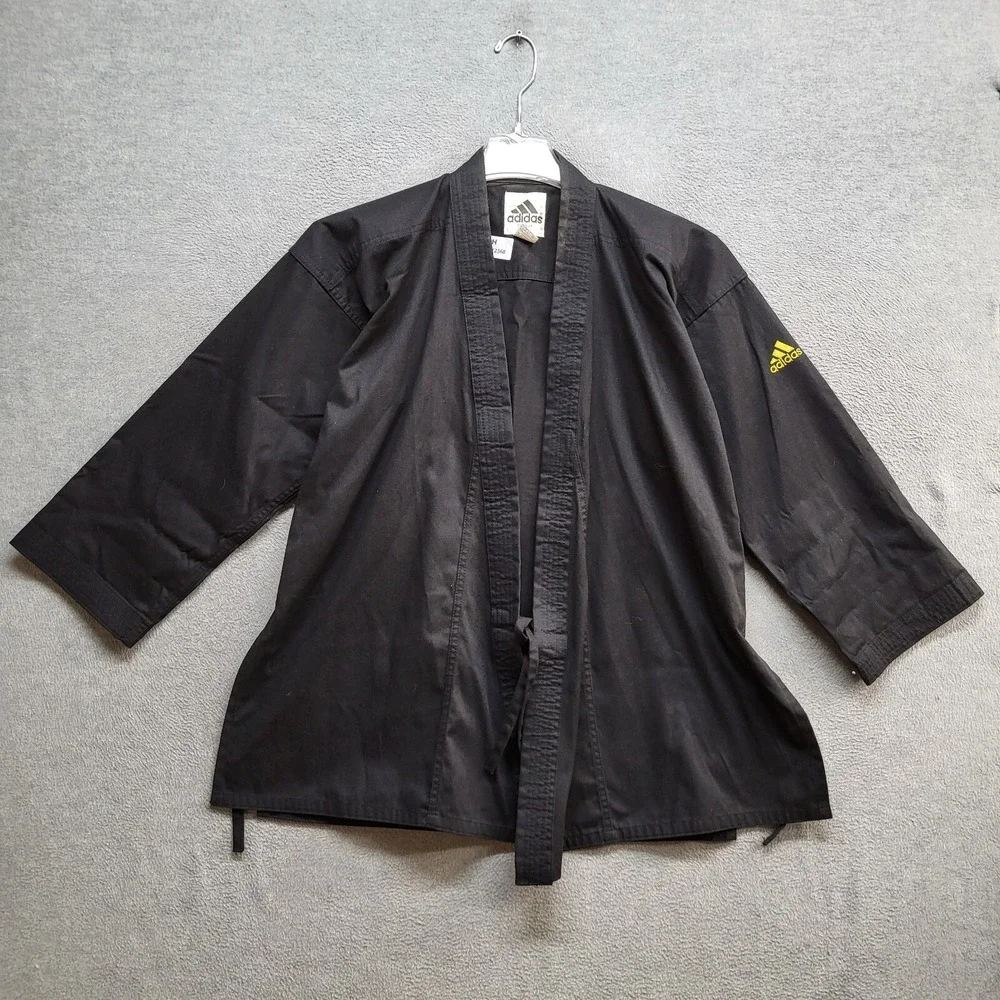 Adidas Men Judo Gi 3 Black Logo Training READ